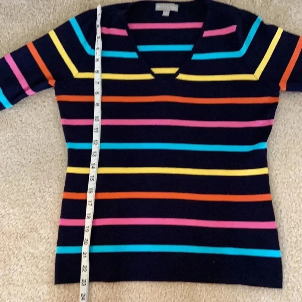 Evolution by Cyrus Black Striped Sweater - Picture 7 of 8